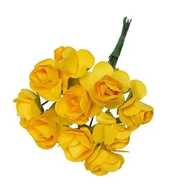 240Pcs Mini Paper Flowers for Crafting and Decoration