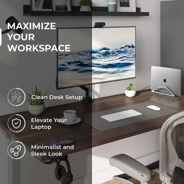 Adjustable Vertical Laptop Stand for MacBook & Laptops