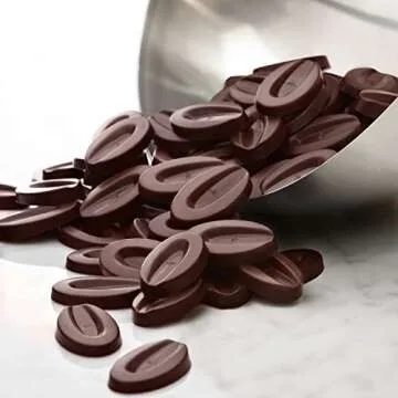 Valrhona Dark French Semisweet Chocolate Discs for Baking (Feves). Premium CARAÏBE 66% Cacao Grand Cru Blend. Better than Chocolate Chips, Perfect For Cookies, Cakes, Mousses, Frostings, Hot Chocolate