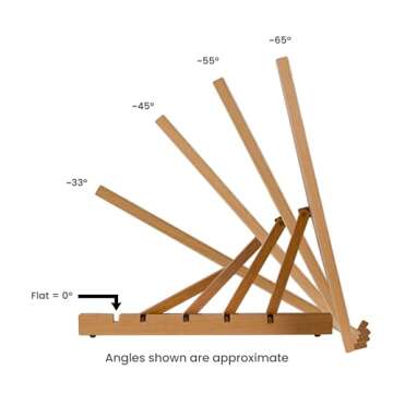 SoHo Urban Artist Extra Large 19.75" x 29.5" Adjustable Portable Drawing Board Stand Easel, 5 Positi...