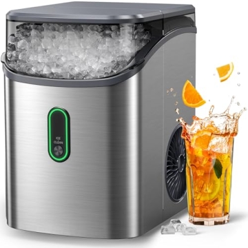 Silonn Nugget Ice Maker - Soft Chewable Ice Maker, 33lbs/24H