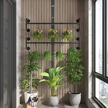 IBUYKE Industrial Pipe Clothes Rack for Space-Saving Elegance