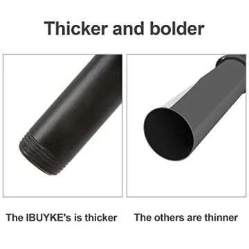 IBUYKE Industrial Pipe Clothes Rack for Space-Saving Elegance