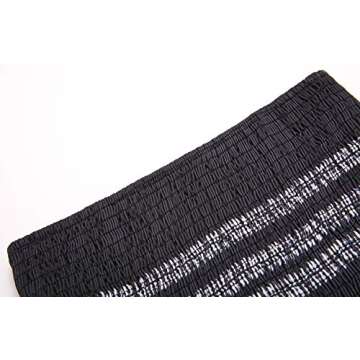 QegarTop Women Strapless Bohemian Beach Dress