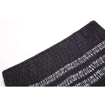 QegarTop Women Strapless Bohemian Beach Dress