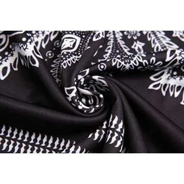 QegarTop Women Strapless Bohemian Beach Dress