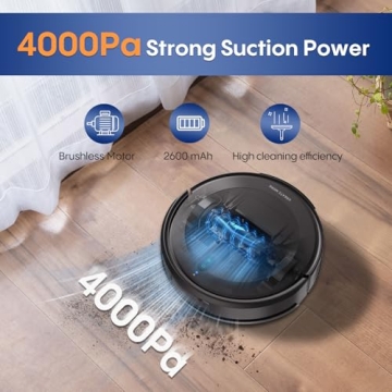 Bagotte Robot Vacuum and Mop Combo - 3 in 1 Cleaning Power