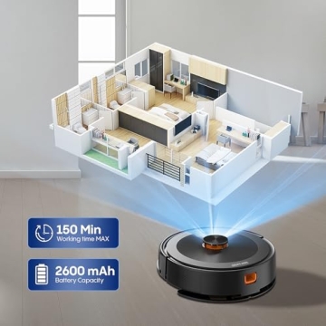 Bagotte Robot Vacuum and Mop Combo - 3 in 1 Cleaning Power
