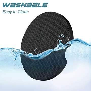 Aiawoxc Car Cup Holder Coasters, 2 Pack Universal Auto Anti Slip Insert Coaster with A Finger Notch, Cute Car Assecories for Women Men, Cup Mat for Most Interior, Abstract Boho Leaves