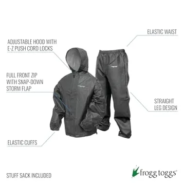 FROGG TOGGS Pro Lite Waterproof Rainsuit for Outdoors