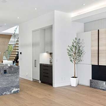 LYERSE 5ft Artificial Olive Tree Tall Fake Potted Olive Silk Tree with Planter Large Faux Olive Branches and Fruits Artificial Tree for Office House Living Room Home Decor