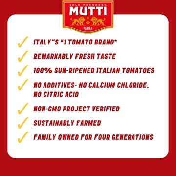 Mutti Cherry Tomatoes (Ciliegini), 14 oz. | 12 Pack | Italy’s #1 Brand of Tomatoes | Fresh Taste for Cooking | Canned Tomatoes | Vegan Friendly & Gluten Free | No Additives or Preservatives
