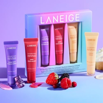LANEIGE Lip Balm Trio: Hydrate, Glossy, Lightweight Luxury