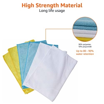 Amazon Basics 144 Pack Microfiber Cleaning Cloths