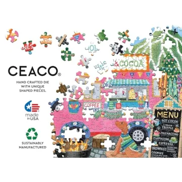 Ceaco Festive Food Truck II 500 Piece Jigsaw Puzzle