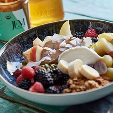 JEM Organics Cashew Cardamom Almond Nut Butter, Organic, All Natural, Gluten-Free, Vegan, Paleo, Keto Snack, 6 oz Jar, Single Pack