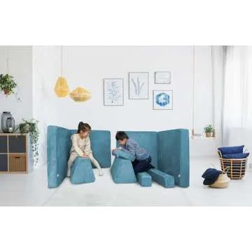 Mod Blox Kids Play Couch | 10 Piece Soft Modular Set