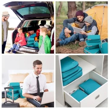 Gonex Compression Packing Cubes - 4pcs Travel Organizers