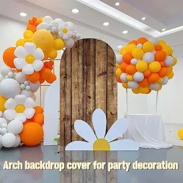 Stylish JASREE 6.6FT Rustic Wood Arch Cover for Events