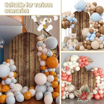 Stylish JASREE 6.6FT Rustic Wood Arch Cover for Events