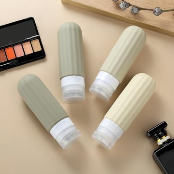 TSA Approved Leak Proof Silicone Travel Bottles 4 Pack