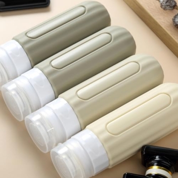 TSA Approved Leak Proof Silicone Travel Bottles 4 Pack