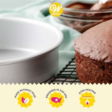 Wilton 6x2 Inch Round Cake Pan Set of 4
