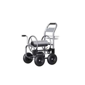 Giraffe Tools Hose Reel Cart – Heavy Duty, 250 Feet Capacity with Wheels