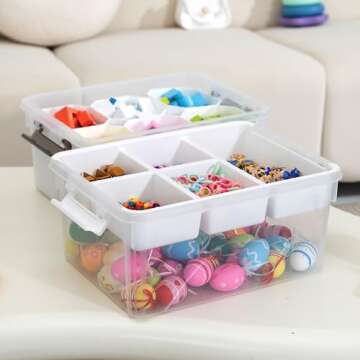 Citylife Clear Storage Bins - Versatile and Stackable