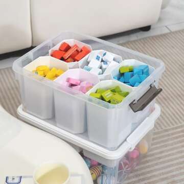 Citylife Clear Storage Bins - Versatile and Stackable