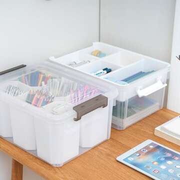 Citylife Clear Storage Bins - Versatile and Stackable