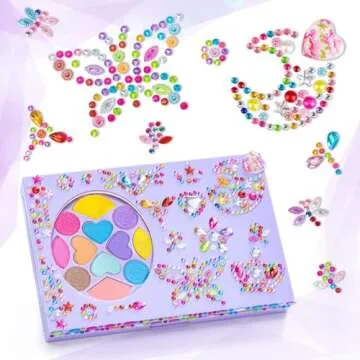 Tomons Kids Makeup Kit for Girl Real Washable Cosmetic Toy Beauty Set, Birthday Toys Gift for 3 4 5 6 7 8 9 10 Year Girls