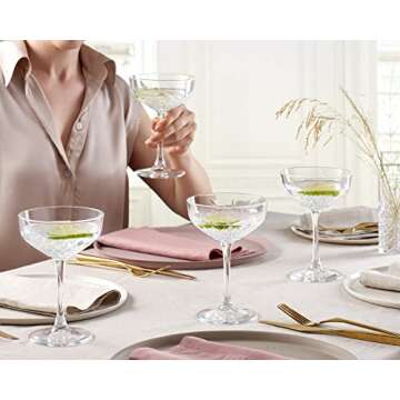 Buy Pasabahce Coupe Cocktail Glasses Set of 4 - Perfect for Parties