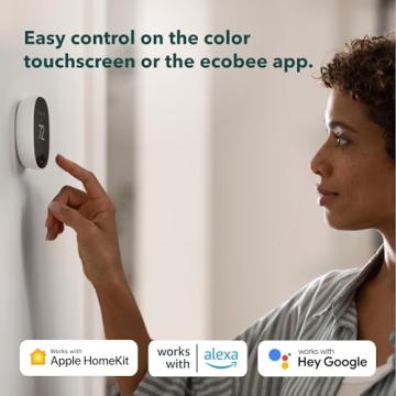 ecobee Smart Thermostat Essential with Voice Control Features