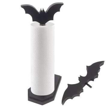 Bat Paper Towel Holder, Paper Towel Roll Holder for Kitchen Bathroom, Halloween Kitchen Decor, Goth ...
