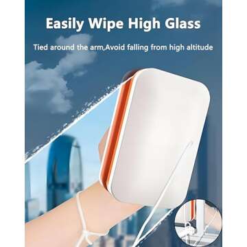 VCkiss Magnetic Window Cleaner, Double-Sided Window Cleaner Glass Wiper, Magnetic Windshield Cleaner...