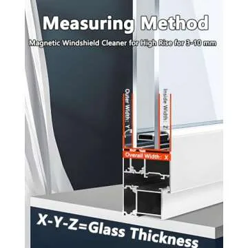 VCkiss Double-Sided Magnetic Window Cleaner for Easy Glass Care