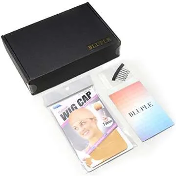 BLUPLE Long Straight Lace Front Wigs #1001 Platinum White Natural Heat Resistant Synthetic Hair Half Hand Tied Wigs for Cosplay Daily Wear (22 inches, Straight,White)