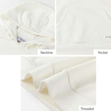 BETTERCHIC Women's Casual Soft Fleece Pullover Hoodie