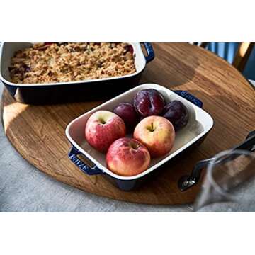 Staub Ceramic 2-pc Rectangular Baking Dish Set for Versatile Cooking