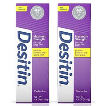 WSED Maximum Strength Baby Diaper Rash Cream with 40% Zinc Oxide for Diaper Rash Relief & Prevention...