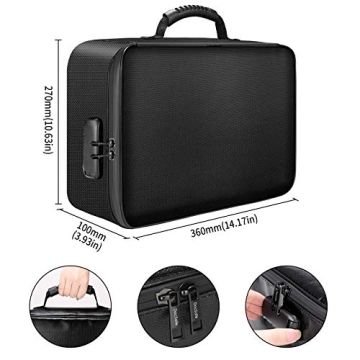 DocSafe Fireproof Water-Resistant Document Bag with Lock