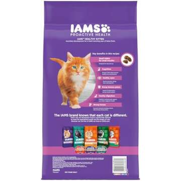 IAMS PROACTIVE HEALTH Healthy Kitten Dry Cat Food with Chicken, 7 lb. Bag