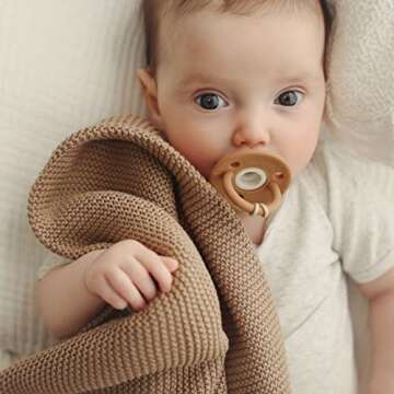 Bleu La La Organic Baby Blanket - Soft & Breathable Swaddle
