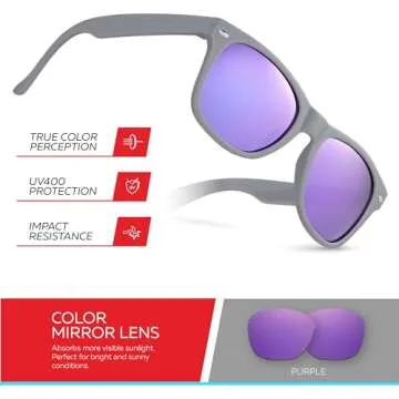 Retro Rewind Kids Sunglasses with UV Protection