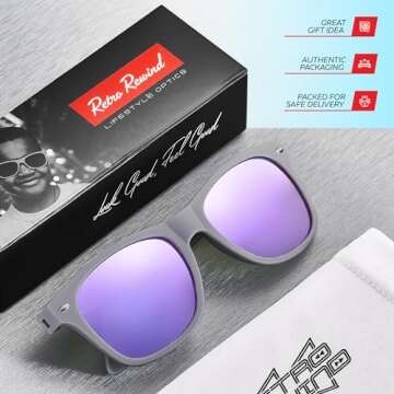 Retro Rewind Kids Sunglasses with UV Protection