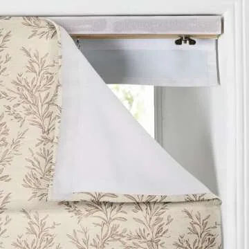Elegant TWOPAGES Vintage Leaf Print Roman Window Shades - Custom Fit & Light Filtering