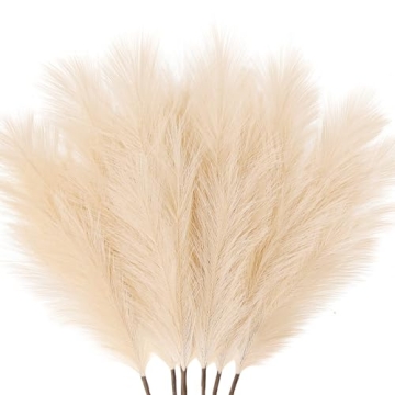 ZIFTY Boho Decor 7-Pcs 38" Faux Pampas Grass for Elegant Home & Wedding Decoration