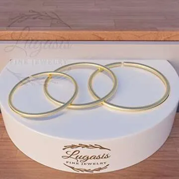 3 Gold Hoop Earrings | Small 14k Gold Filled Loop Earrings | 20 Gauge Wire Thickness | Hypoallergenic Earrings | Sensitive Earrings for Women | 3 Different Sizes 6, 8, 10mm Hoops Diameter