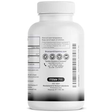 Bronson CLA 3000 Extra High Potency Supports Healthy Weight Management Lean Muscle Mass Non-Stimulating Conjugated Linoleic Acid 120 Softgels